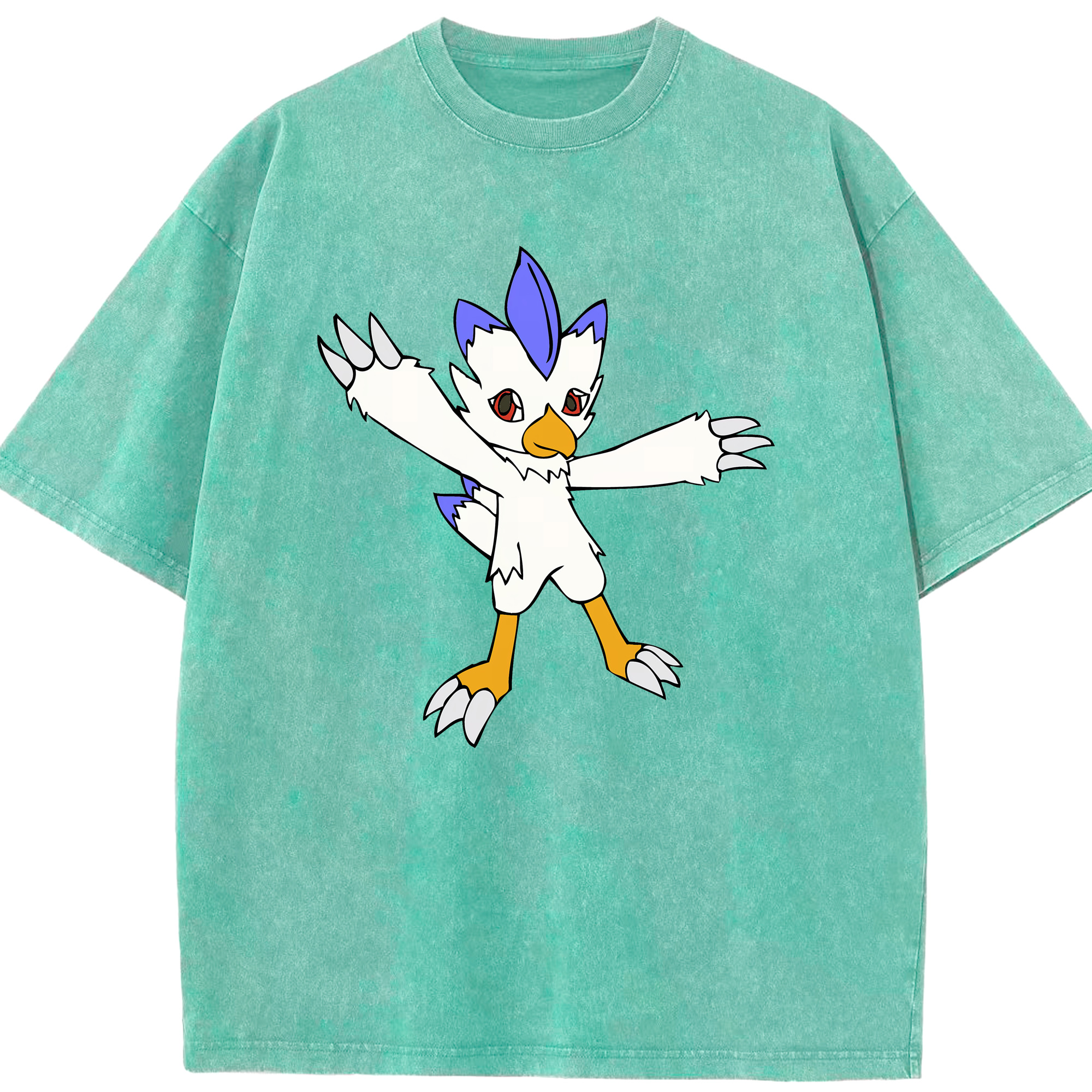 （画像用） Digimon デジタルモンスター/デジモン 綿100% ヴィンテージ風 半袖Tシャツ（フロントプリント）